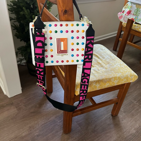 Karl Lagerfeld Handbags - NWT Karl Lagerfeld Multicolor Studded Crossbody Bag